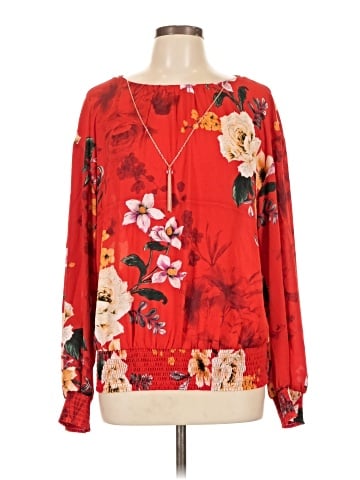 JM Collection Long Sleeve Blouse (view 1)
