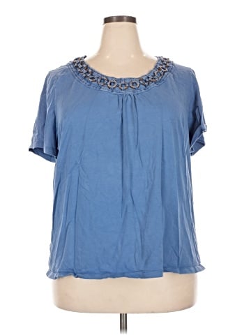 Liz & Me Short Sleeve Blouse (view 1)
