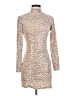 Blue Rain Animal Print Tan Cocktail Dress Size XS - photo 1