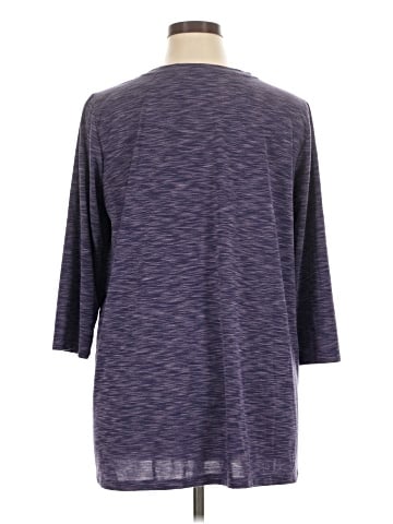 LOGO by Lori Goldstein 3/4 Sleeve Top (view 2)