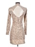 Blue Rain Animal Print Tan Cocktail Dress Size XS - photo 2