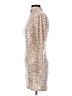 Blue Rain Animal Print Tan Cocktail Dress Size XS - photo 5