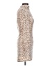 Blue Rain Animal Print Tan Cocktail Dress Size XS - photo 4