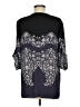 BCBGMAXAZRIA 100% Polyester Blue 3/4 Sleeve Blouse Size M - photo 2