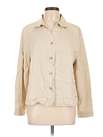 Cozy Earth 3/4 Sleeve Button-Down Shirt (view 1)