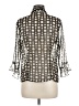 Nicola 100% Polyester Polka Dots Ivory 3/4 Sleeve Blouse Size M - photo 2