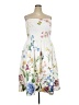 Unbranded Floral White Cocktail Dress Size 3X - photo 1