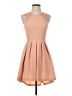 BCBGeneration 100% Polyester Solid Tan Cocktail Dress Size 2 - photo 1