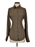 Dynamite Brown Long Sleeve Button-Down Shirt Size XXS - photo 1