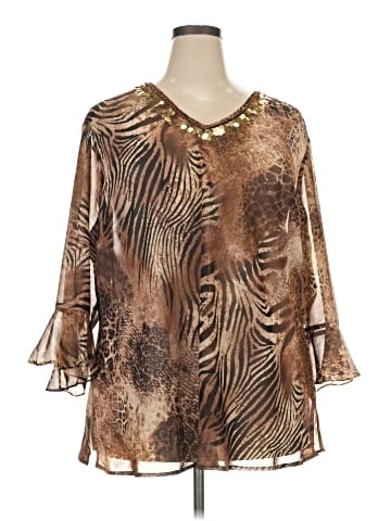 Fashion Bug 3/4 Sleeve Blouse (view 1)