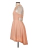 BCBGeneration 100% Polyester Solid Tan Cocktail Dress Size 2 - photo 5
