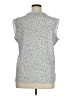 DKNY 100% Polyester Silver Sleeveless Top Size XL - photo 2