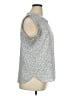 DKNY 100% Polyester Silver Sleeveless Top Size XL - photo 4