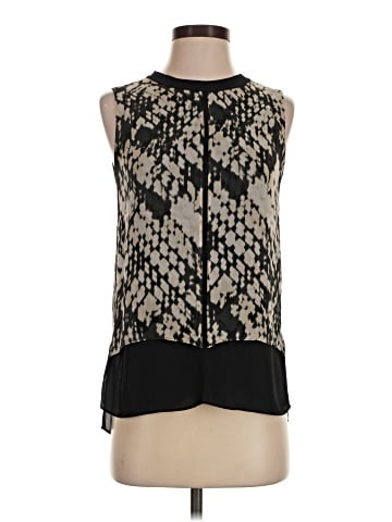 Vince. Sleeveless Silk Top (view 1)