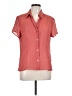 Emma James 100% Polyester Polka Dots Orange Short Sleeve Blouse Size 12 - photo 1