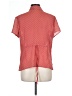 Emma James 100% Polyester Polka Dots Orange Short Sleeve Blouse Size 12 - photo 2