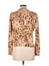 Kate Hill Animal Print Tan Cardigan Size L - photo 2