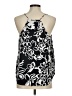 Ann Taylor LOFT 100% Polyester Black Sleeveless Blouse Size M - photo 2