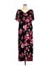 Connected Apparel Floral Black Casual Dress Size 20 - photo 1