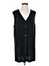 Chico's Black Sleeveless Button-Down Shirt Size XL (3) - photo 1