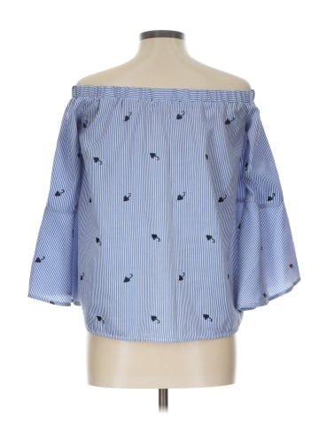 Always Indigo 3/4 Sleeve Blouse (view 2)