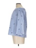 Always Indigo 100% Polyester Blue 3/4 Sleeve Blouse Size L - photo 5