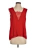 BCBGMAXAZRIA 100% Polyester Red Sleeveless Blouse Size S - photo 1