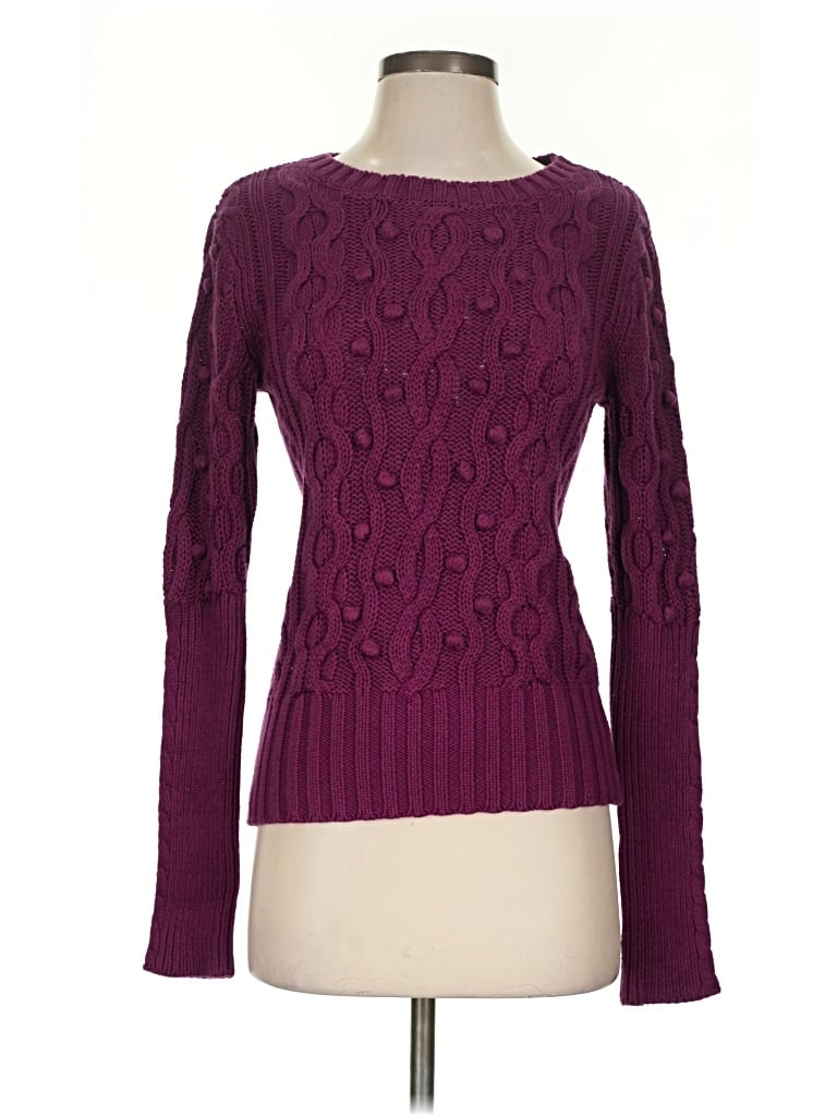 Pre-owned Moda International Pullover Sweater In Purple
