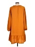 Old Navy 100% Polyester Solid Orange Casual Dress Size L - photo 2