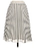 Atmosphere 100% Polyester Stripes Silver Casual Skirt Size 4 - photo 2