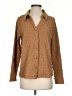 Ninety Tweed Brown Long Sleeve Blouse Size S - photo 1