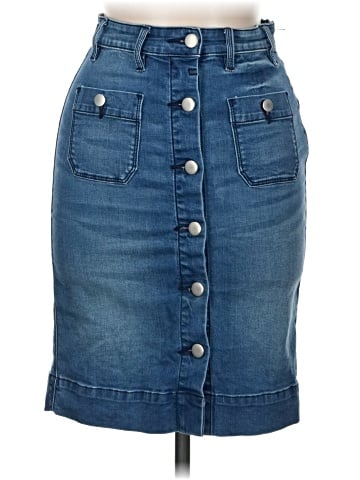Bebe Denim Skirt (view 1)