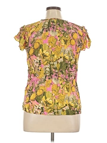 Rose + Olive Short Sleeve Blouse (view 2)