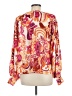 Flying Tomato 100% Polyester Orange Long Sleeve Blouse Size M - photo 2