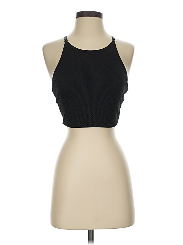 Pre-owned Splits 59 Tank Top Black Halter Neckline Tops