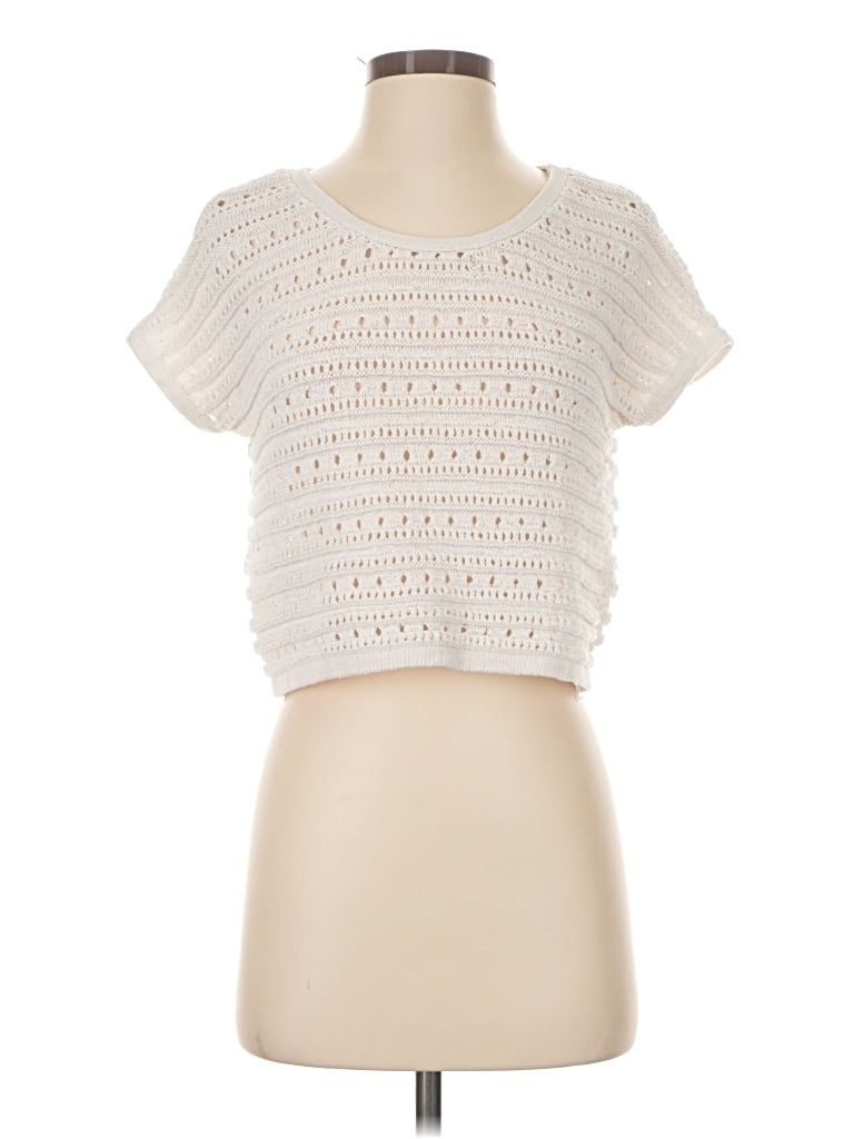 Pre-owned Bb Dakota Pullover Sweater In White
