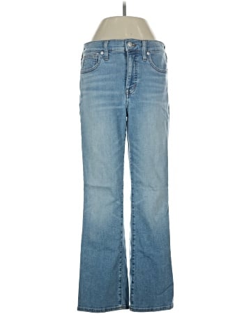 Madewell Kick Out Crop Jeans in Carey Wash (view 1)