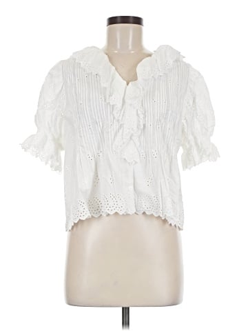 Ultra Pink Short Sleeve Blouse (view 1)