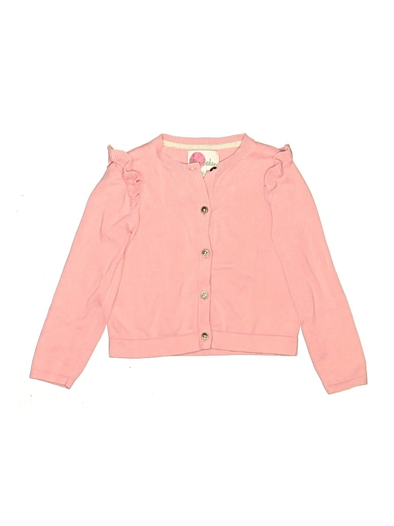 Pre-owned Mini Boden Kids' Cardigan Sweater In Pink