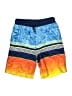 Lands' End 100% Polyester Color Block Blue Board Shorts Size 10 - 12 - photo 1