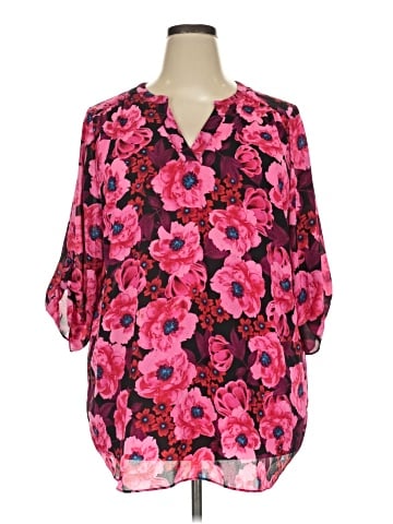 Worthington 3/4 Sleeve Blouse (view 1)