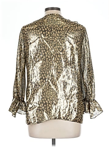 Alice + Olivia 3/4 Sleeve Silk Top (view 2)