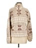 Thread & Supply Print Tan Pullover Sweater Size M - photo 1