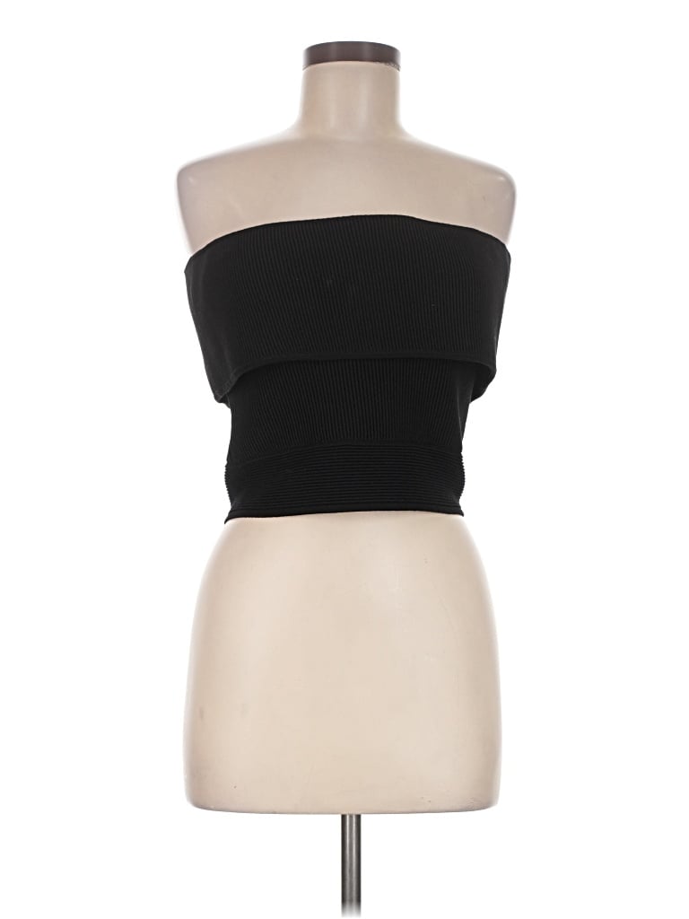 Pre-owned Endless Rose Sleeveless Top Black Strapless Neckline Tops