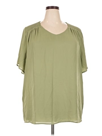 Christopher & Banks Short Sleeve Blouse (view 1)