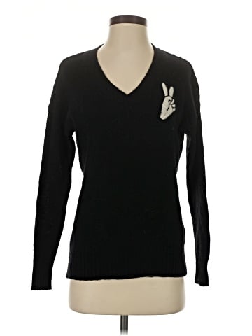 Skull Cashmere Wool Pullover Sweater (view 1)