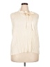 DKNY 100% Polyester Ivory Sleeveless Blouse Size XXL - photo 1