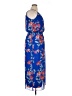 En Focus Studio 100% Polyester Floral Blue Casual Dress Size 14 - photo 4