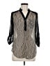 BCX 100% Polyester Black 3/4 Sleeve Blouse Size M - photo 1