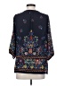 Renee C. Blue 3/4 Sleeve Blouse Size S - photo 2
